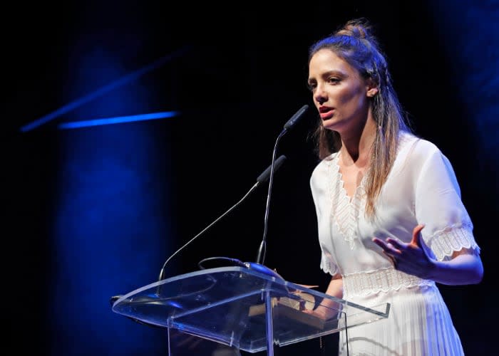 María Hervás en una gala de premios