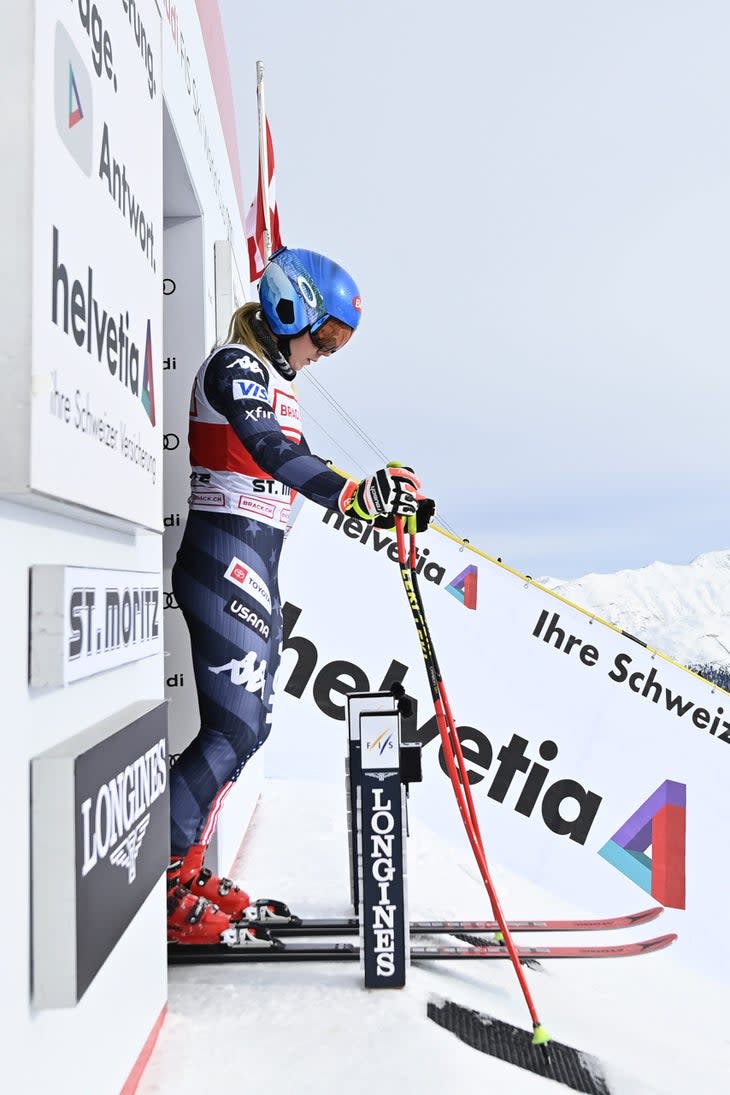 Mikaela Shiffrin St. Moritz downhill