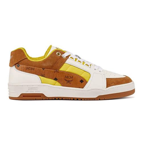 <p><a class="link " href="https://www.footpatrol.com/product/brown-puma-x-mcm-slipstream-lo/550521_footpatrolcom/?istCompanyId=b9e10fe8-c333-4d96-907a-9fea97d58548&istFeedId=c07ba6d7-d6af-43cd-9e09-3ce204e8c4d6&istItemId=rwtlrxptl&istBid=t&gclid=Cj0KCQjwsrWZBhC4ARIsAGGUJurggTGzo3JrwUDouKz_Ji0161tKV467G7NEWquwM4-GUw5juLSw10IaAr7jEALw_wcB&gclsrc=aw.ds" rel="nofollow noopener" target="_blank" data-ylk="slk:SHOP;elm:context_link;itc:0;sec:content-canvas">SHOP</a></p><p>Luxury German fashion house MCM have boujeefied the 1987 Puma Slipstream Lo silhouette by employing plush materials, including a supple cognac-coloured leather boasting the esteemed Visetos motif. Oh, and wait until you see the box it comes in...</p><p>£400; <a href="https://www.footpatrol.com/product/brown-puma-x-mcm-slipstream-lo/550521_footpatrolcom/?istCompanyId=b9e10fe8-c333-4d96-907a-9fea97d58548&istFeedId=c07ba6d7-d6af-43cd-9e09-3ce204e8c4d6&istItemId=rwtlrxptl&istBid=t&gclid=Cj0KCQjwsrWZBhC4ARIsAGGUJurggTGzo3JrwUDouKz_Ji0161tKV467G7NEWquwM4-GUw5juLSw10IaAr7jEALw_wcB&gclsrc=aw.ds" rel="nofollow noopener" target="_blank" data-ylk="slk:footpatrol.com;elm:context_link;itc:0;sec:content-canvas" class="link ">footpatrol.com</a><br></p>