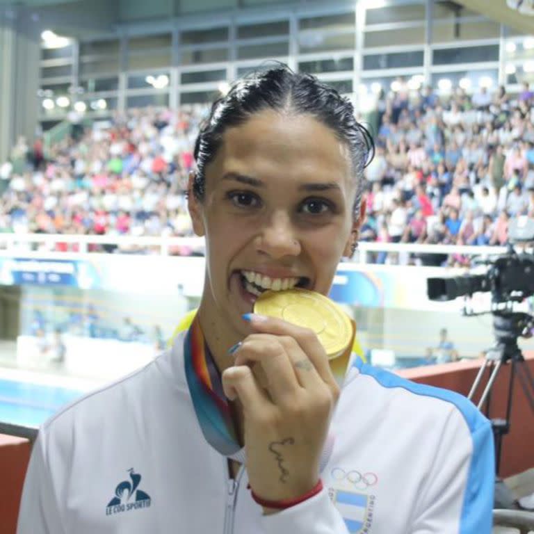 Macarena Ceballos es la deportista que más medallas le dio a la delegación argentina en Asunción