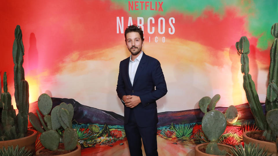 Diego Luna at a launch party for Netflix’s Narcos<em>: Mexico</em> (Photo: Hector Vivas/Getty Images for Netflix)