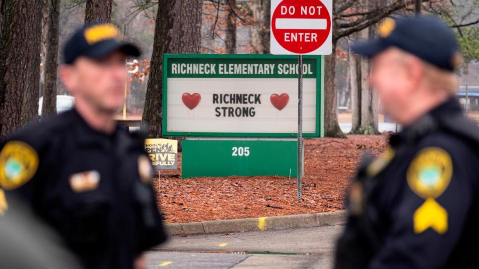 PHOTO: In this Jan. 30, 2023, file photo, students return to Richneck Elementary in Newport News, Va. (Billy Schuerman/The Virginian-Pilot/Tribune News Service via Getty Images, FILE)