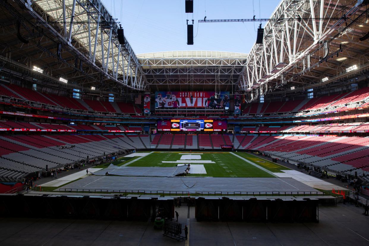 After a hot start, the Super Bowl LVII ticket market is cooling off considerably. (REUTERS/Caitlin O’Hara)