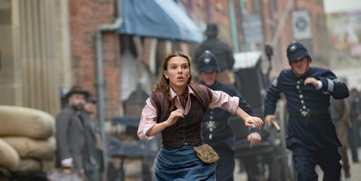 enola holmes 2 millie bobby brown as enola holmes cr alex baileynetflix © 2022