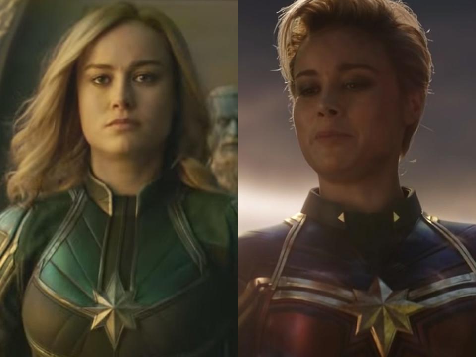 captain marvel then and now