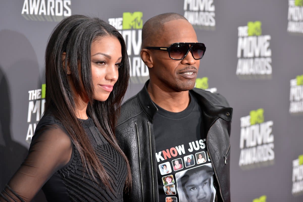 Actor Jamie Foxx and daughter Corinne, 29, in 2020  (Getty Images)