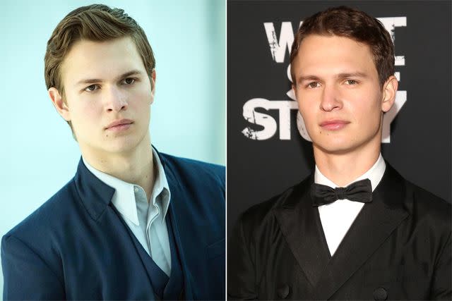 <p>Everett Collection; Getty Images</p> Ansel Elgort in 'Divergent'