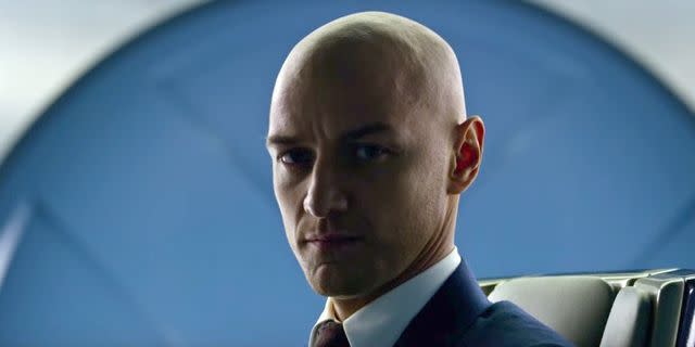 <p>James McAvoy first shaved his head in 2011 for the role of Professor X in <em>X-Men: First Class</em>. The actor surrendered his hair again for a role in the 2017 movie <em>Split </em>(and its sequel, <em>Glass</em>). </p>