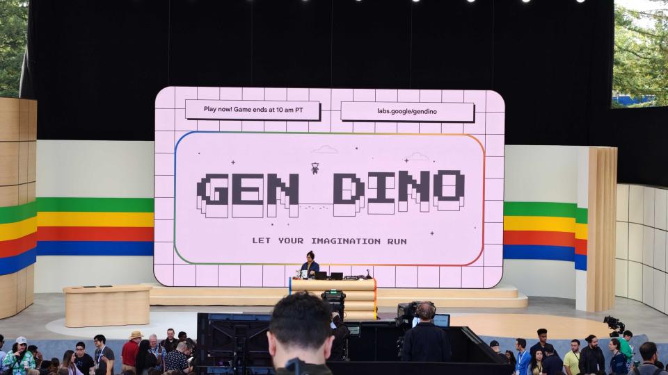 Google I/O 2024 pre-stage showing 