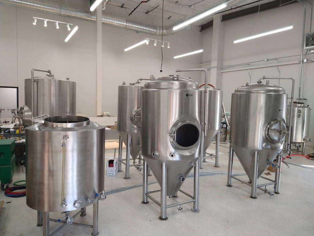 The brewing and distillery equipment is in place and ready once Black Diamond's manufacturing and retail licenses are approved.