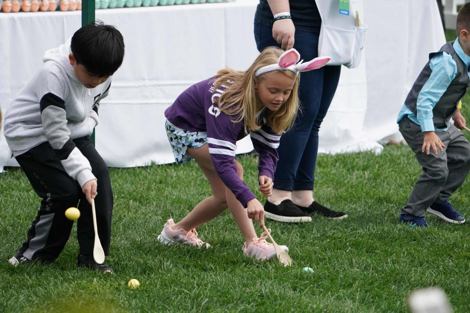 It's first lady Melania Trump's third White House Easter Egg Roll, a 141-year-old tradition that attracts thousands of kids.
