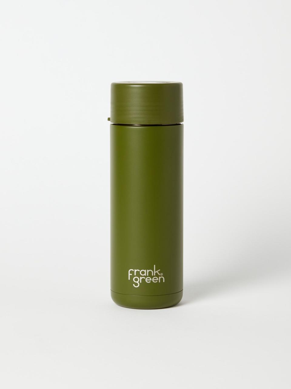 9) Ceramic Reusable Bottle with Straw Lid and Strap