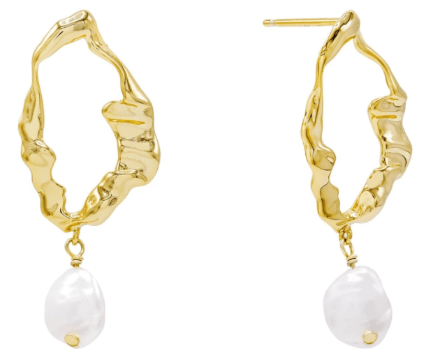 <p>Adina's Jewels Pearl Wavy Stud Earring, $68, <a href="https://adinasjewels.com/products/pearl-wavy-stud-earring?variant=28717926416458" rel="nofollow noopener" target="_blank" data-ylk="slk:available here;elm:context_link;itc:0;sec:content-canvas" class="link ">available here</a>. </p>