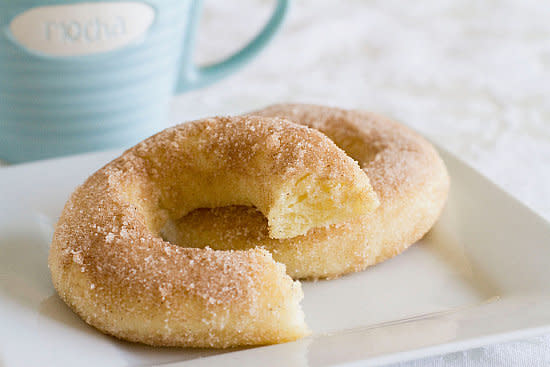 <strong>Get the <a href="http://www.browneyedbaker.com/2011/03/29/baked-doughnuts-recipe-cinnamon-sugar/" target="_blank">Baked Donuts Rolled in Cinnamon Sugar recipe</a> from Brown Eyed Baker</strong>