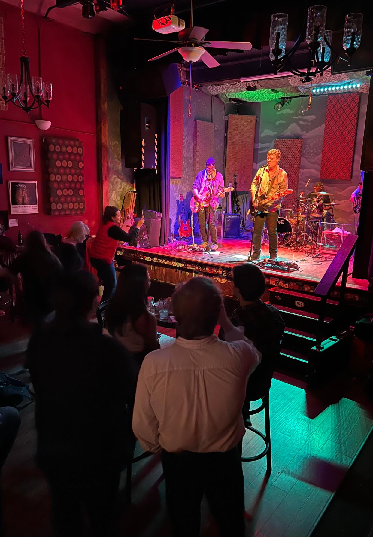 Brian Lisik of Perry Township, shown performing with his band Hard Legs recently at the Rialto Theatre in Akron, recently released a new album, "Nu Wreckard."