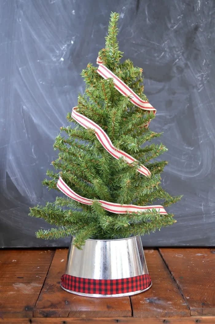 Galvanized Bucket Christmas Tree Stand