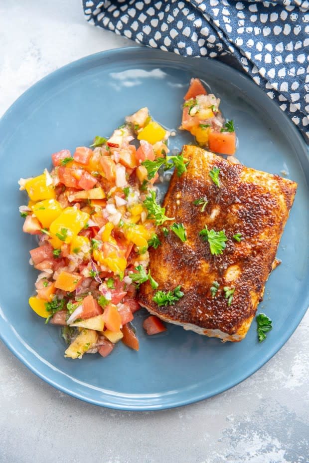 <p>Garnished Plate</p><p>Love Mahi Mahi but think it’s too tricky to cook? Think again! This foolproof method uses your air fryer and only takes 10 minutes!</p><p><strong>Get the recipe: <a href="https://garnishedplate.com/air-fryer-mahi-mahi/" rel="nofollow noopener" target="_blank" data-ylk="slk:Air Fryer Mahi Mahi;elm:context_link;itc:0;sec:content-canvas" class="link ">Air Fryer Mahi Mahi</a></strong></p>