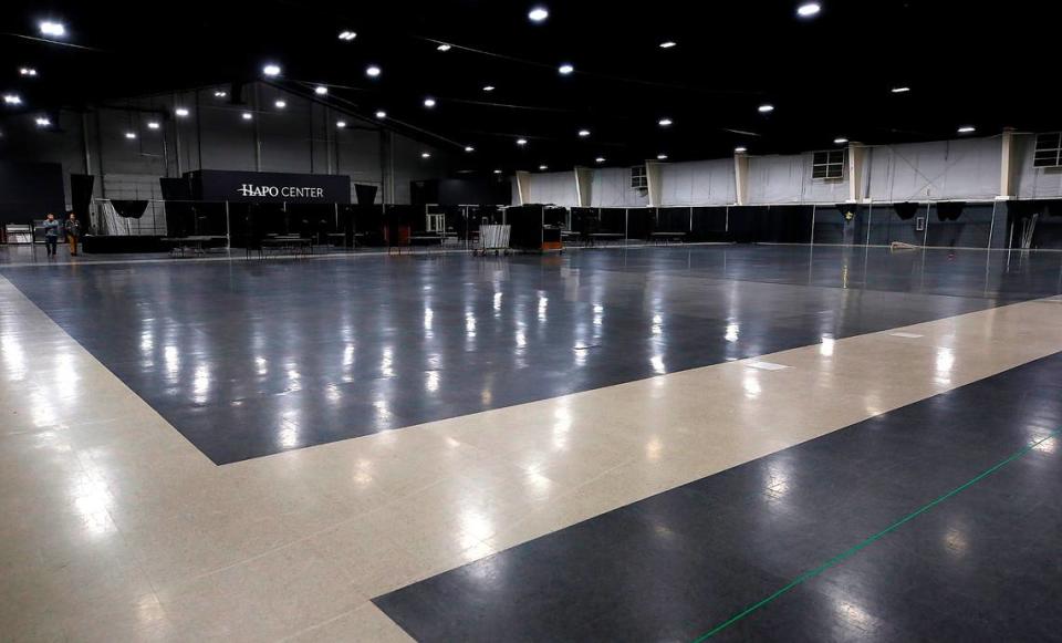 The exposition hall is 39,000 square feet of space of the HAPO Center at 6600 Burden Blvd. in Pasco.