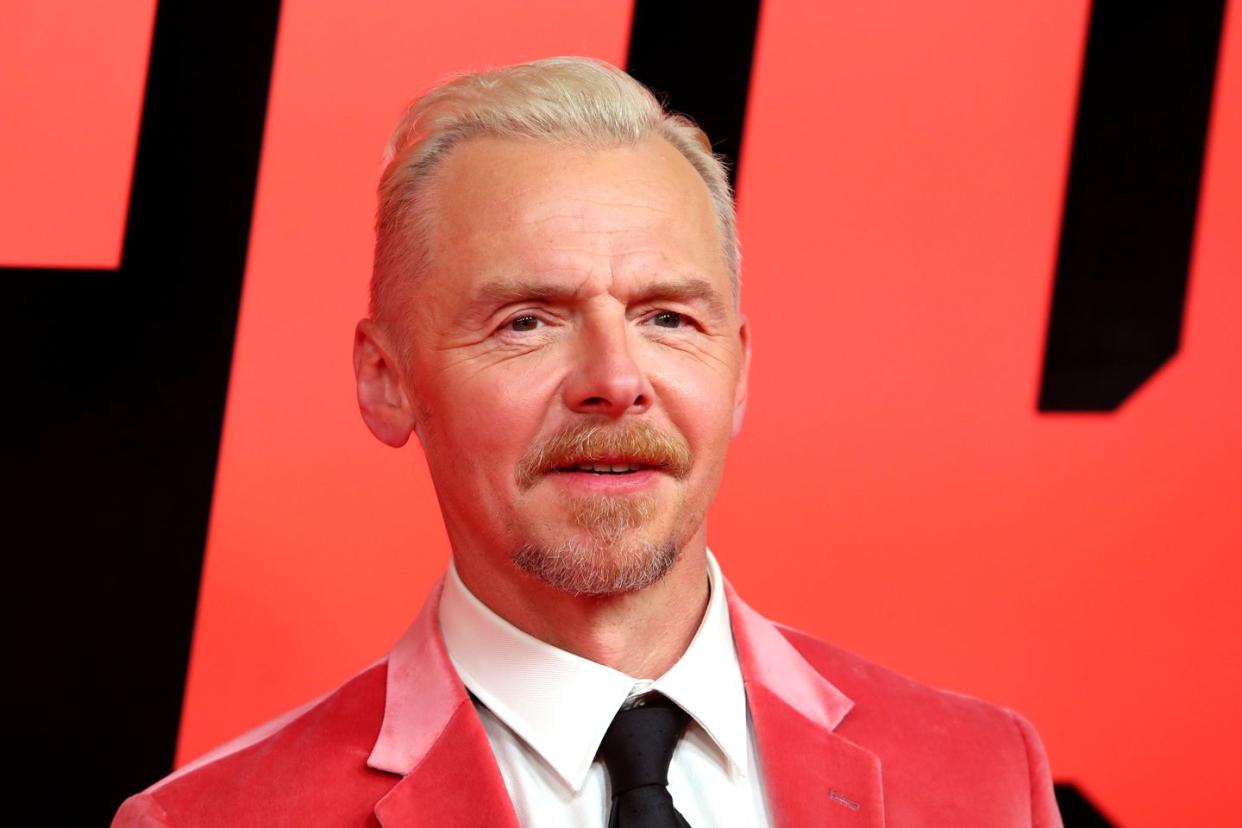 simon pegg at the mission impossible dead reckoning part one premiere