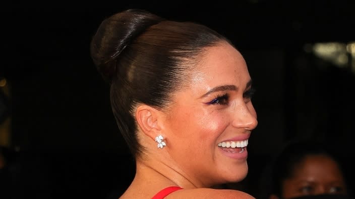 Meghan Markle, Duchess of Sussex, attends the 2021 Salute To Freedom Gala at Intrepid Sea-Air-Space Museum in November 2021 in New York City. (Photo: Dia Dipasupil/Getty Images)