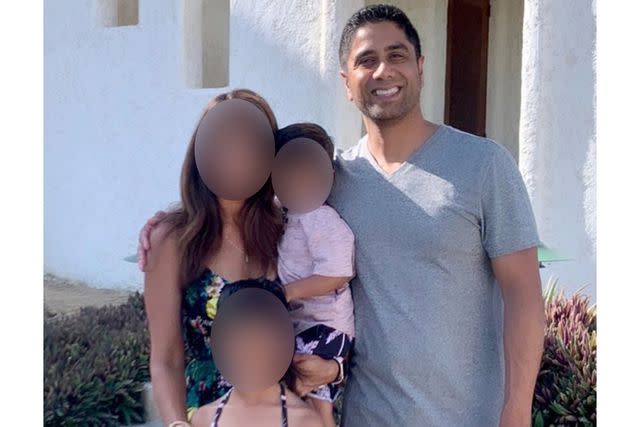 Facebook Dharmesh A. Patel poses for a photo with his family