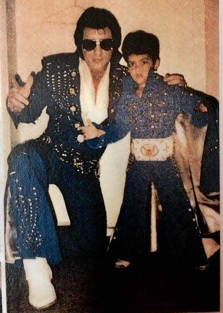 Jacksonville's Rick Marino poses with a young Bruno Mars in Las Vegas.