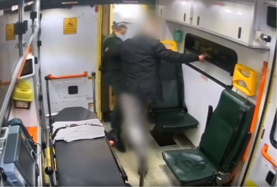 The male patient was arrested at the scene and later convicted (London Ambulance Service)