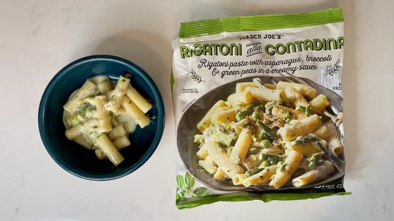 rigatoni with green vegetables 