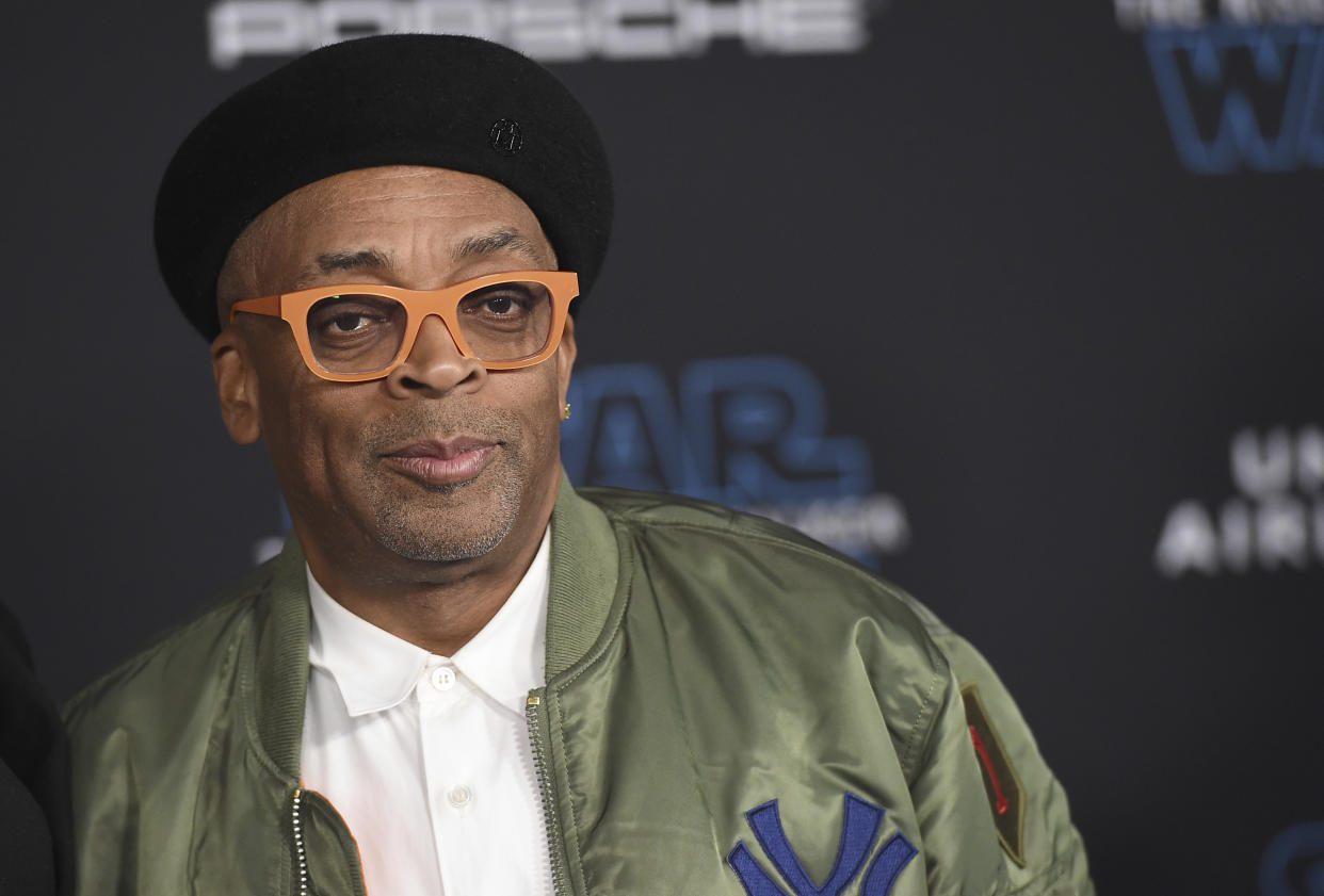 Spike Lee arrives at the world premiere of "Star Wars: The Rise of Skywalker" on Monday, Dec. 16, 2019, in Los Angeles (Jordan Strauss/Invision/AP)