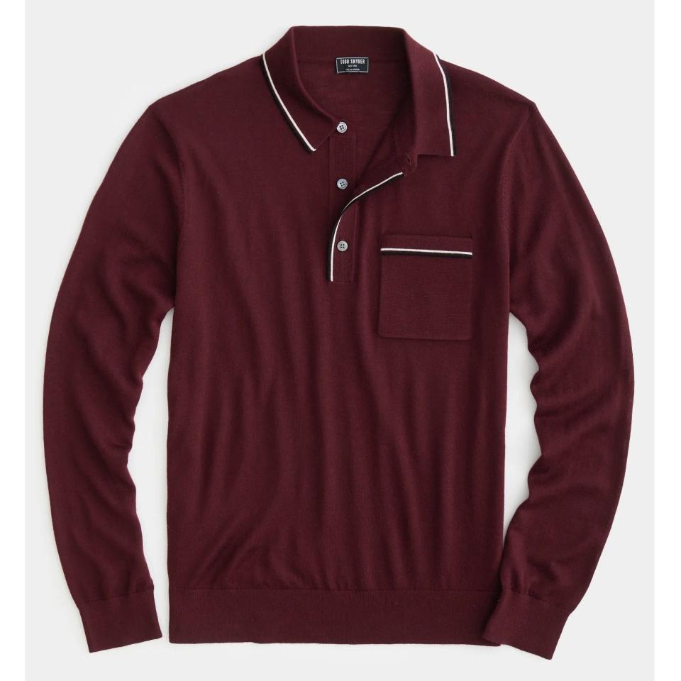 <p><a href="https://go.redirectingat.com?id=74968X1596630&url=https%3A%2F%2Fwww.toddsnyder.com%2Fproducts%2Fls-merino-tipped-sweater-poloclassic-burgundy&sref=https%3A%2F%2Fwww.menshealth.com%2Fstyle%2Fg45564510%2Fbest-long-sleeve-polo-shirts%2F" rel="nofollow noopener" target="_blank" data-ylk="slk:Shop Now;elm:context_link;itc:0;sec:content-canvas" class="link ">Shop Now</a></p><p>Long-Sleeve Merino Tipped Polo</p><p>toddsnyder.com</p><p>$268.00</p>