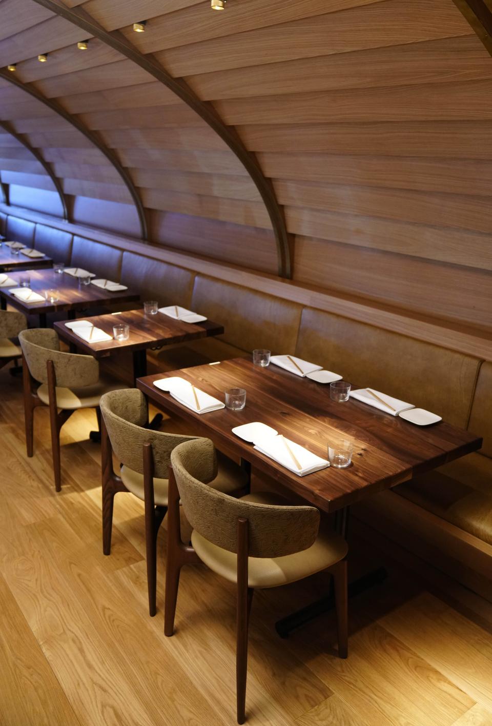 Seating at Uchi, a Scottsdale restaurant by James Beard Award-winning chef Tyson Cole.