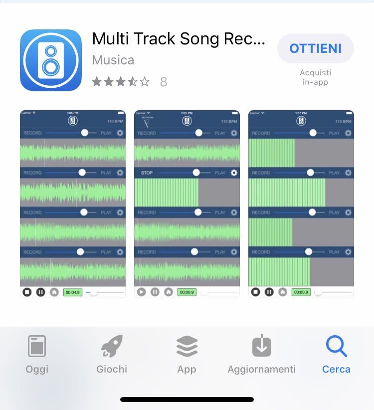 È l’app perfetta per musicisti a cui interessa scrivere e registrare canzoni a casa o mentre sono in movimento. Freemium per iPhone.