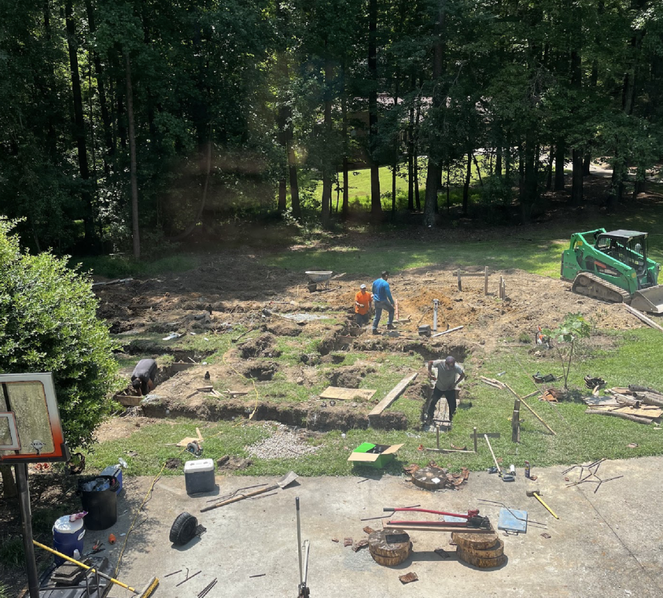 An accessory dwelling unit under construction at 2704 Alloway Court in Raleigh’s Patrick Commons subdivision. Sara Stein