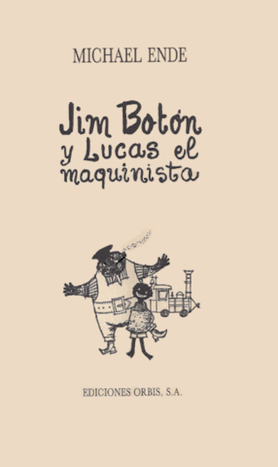 Portada de la edición española de <em>Jim Botón y Lucas el Maquinista</em> de Ediciones Orbis. <a href="https://commons.wikimedia.org/wiki/File:JimBotonLucas.png" rel="nofollow noopener" target="_blank" data-ylk="slk:Jose Antonio Poo Morilla/Wikimedia Commons;elm:context_link;itc:0;sec:content-canvas" class="link ">Jose Antonio Poo Morilla/Wikimedia Commons</a>, <a href="http://creativecommons.org/licenses/by-sa/4.0/" rel="nofollow noopener" target="_blank" data-ylk="slk:CC BY-SA;elm:context_link;itc:0;sec:content-canvas" class="link ">CC BY-SA</a>