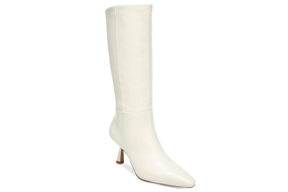 white, boots, knee-high, sam edelman