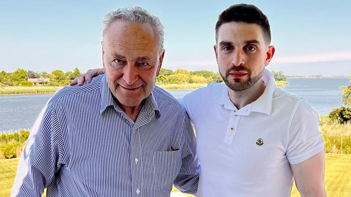 Alexander Soros and Chuck Schumer