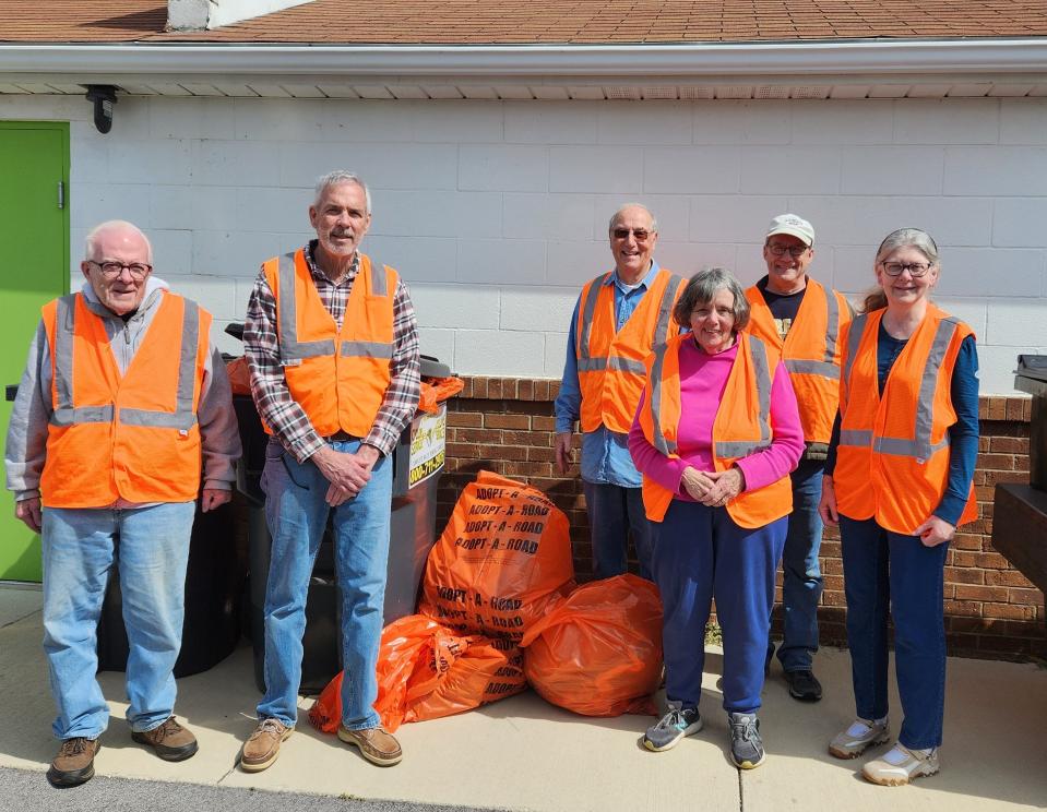 Port Clinton Kiwanis members clean up Ohio 53 on May 6.