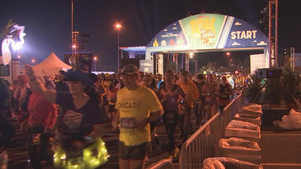Many are resting from Friday’s 10K run, which took the course through EPCOT, the Yacht and Beach Club and other Boardwalk Resorts.