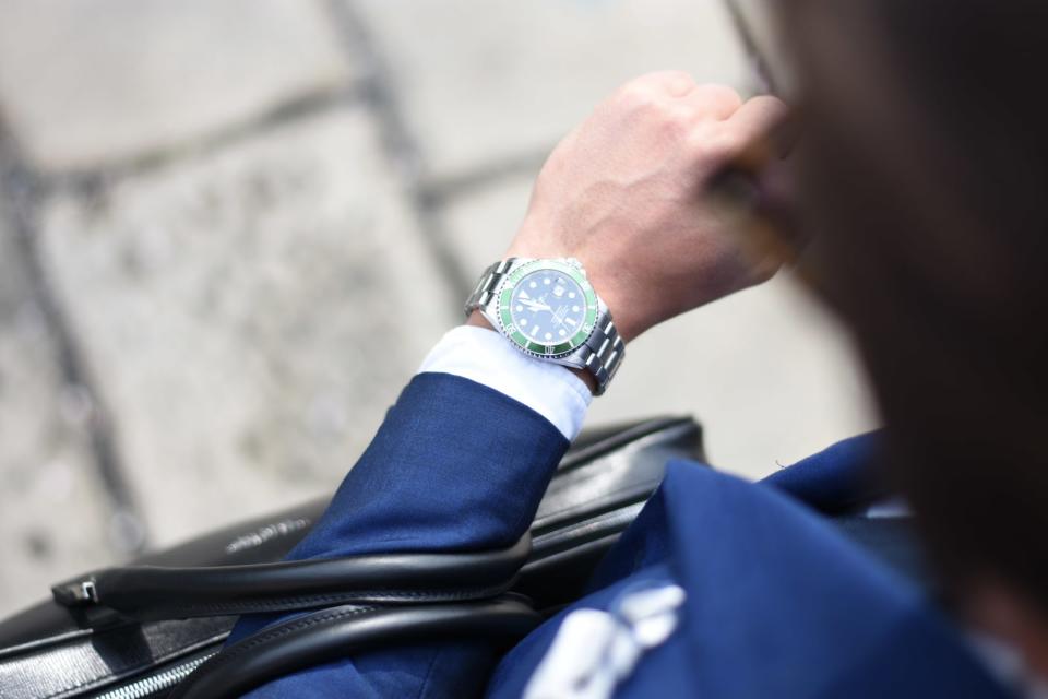 Photo of a guy wearing a watch