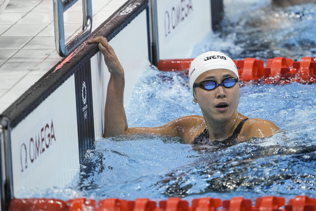 Singapore swimmer Quah Ting Wen in action in the women's 50m freestyle heats. (PHOTO: SNOC/Kong Chong Yew)