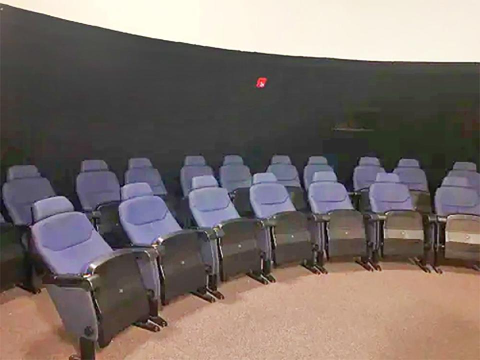 Sixty interactive chairs from the Christa McAuliffe Planetarium will be relocated following demolition of the current Centennial High School.