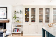 <p> Glazed cabinets fitted with reeded glass are a modern update on traditional country house style, and are an ideal option for homes with lower ceiling heights. </p> <p> ‘The elongated aperture for the glass within the floor-to-ceiling cabinets appear to “lift” the height of the ceiling,’ explains William Durrant, Founder, Herringbone Kitchens. </p> <p> ‘Rippled glass, brass handles and stone splashbacks are becoming increasingly popular, and replacing funky tiles as a way to introduce personality into kitchens,’ Durrant says. </p>