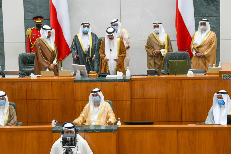 Kuwait's new Emir Nawwaf al-Ahmad al-Sabah takes the oath of office