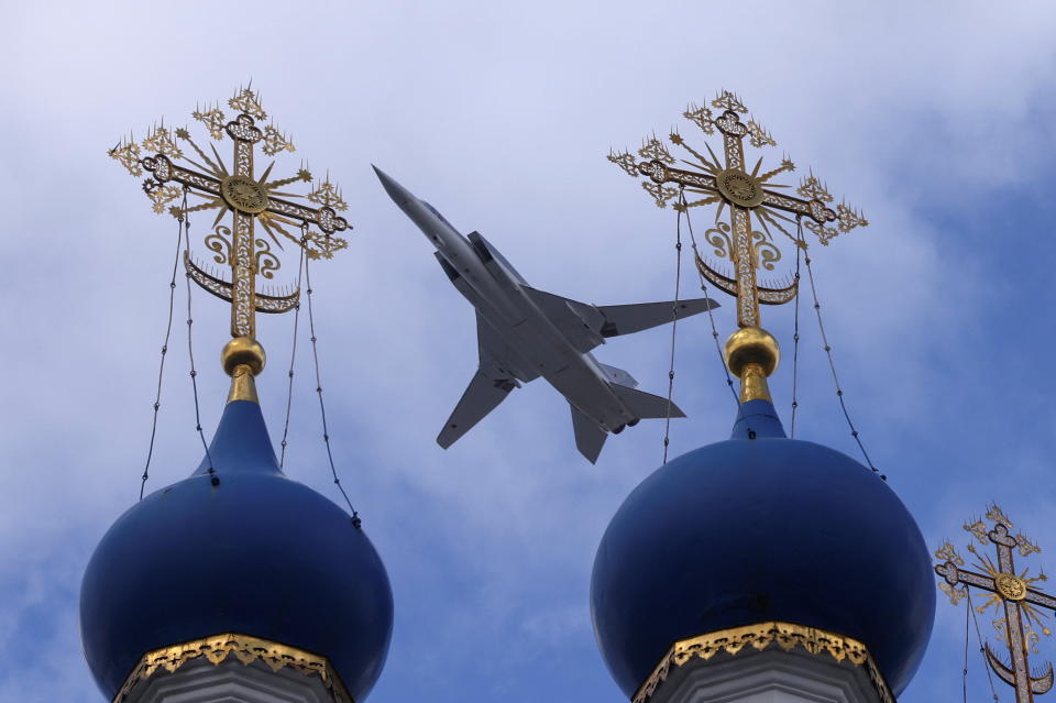 A Russian Tu-22M3 bomber 