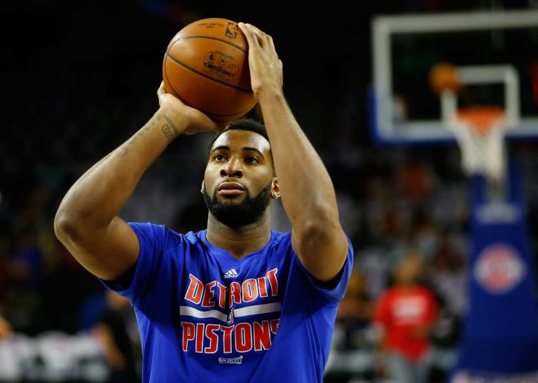 The Detroit Pistons and center Andre Drummond, pictured on April 24, 2016, reportedly are in the final stages of a deal for about $130 million over five years