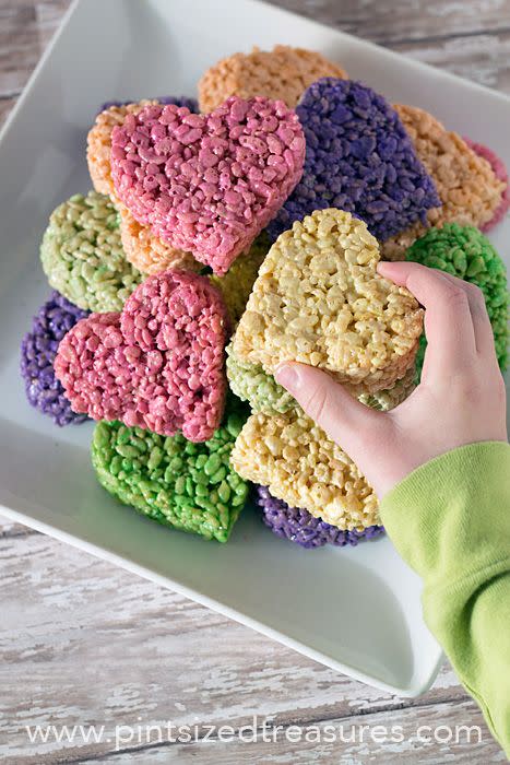 Heart-Shaped Rice Krispie Treats