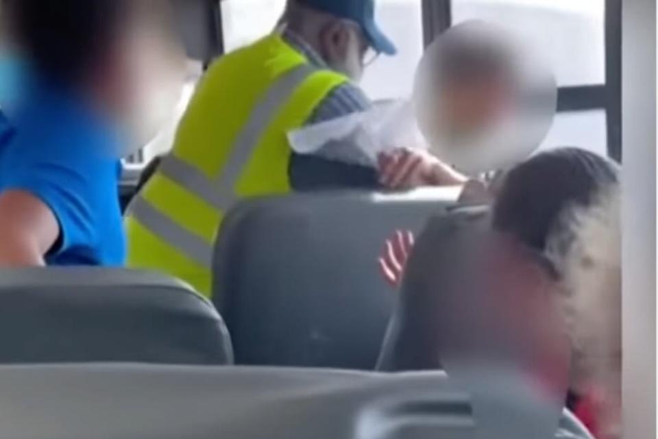 A school bus driver was filmed choking and slapping a student (Screenshot / WVUE FOX 8)