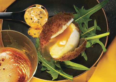 Deep-Fried Eggs with Sriracha Remoulade