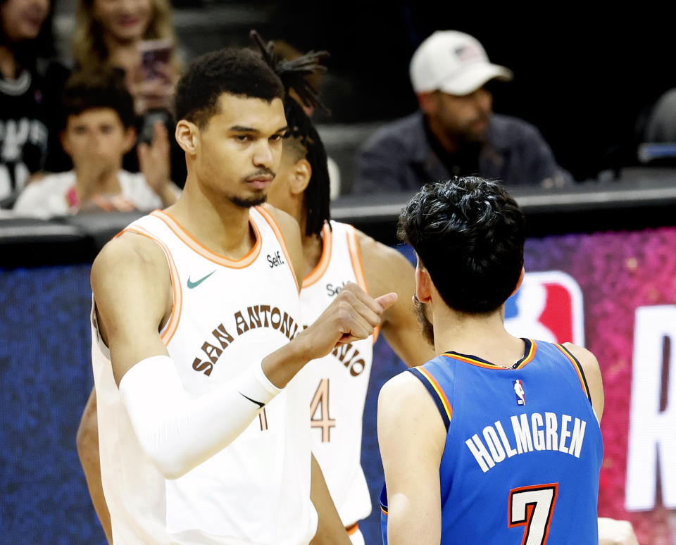 Victor Wembanyama is going to be a top fantasy basketball pick next season, but he's not the only young center who will go high in drafts. (Photo by Ronald Cortes/Getty Images)