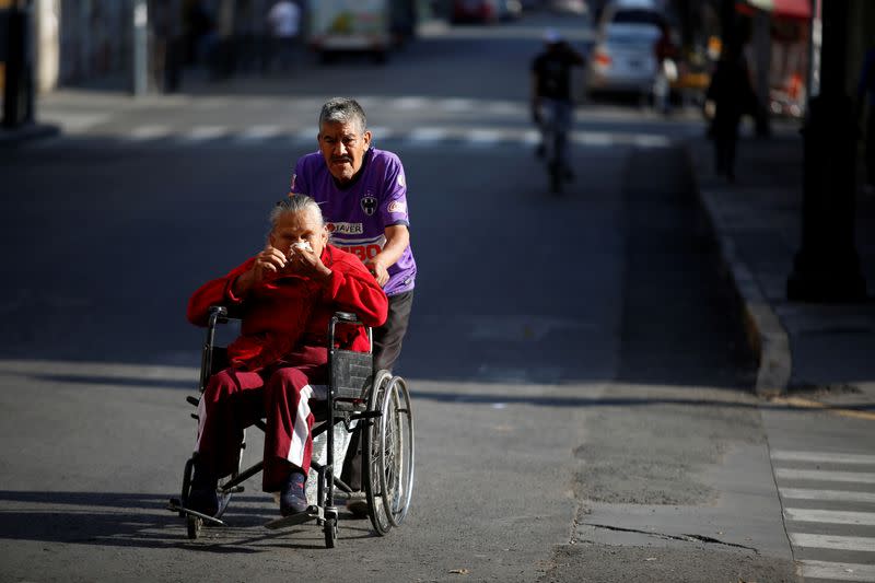 FILE PHOTO: Outbreak of the coronavirus disease (COVID-19), in Mexico City